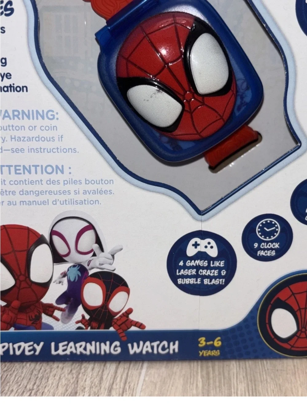 New VTech Spidey and His Amazing Friends Learning Watch